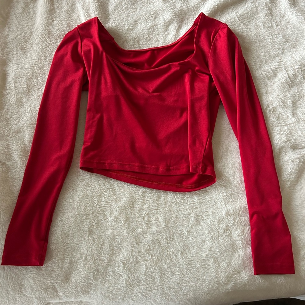 Amazon Red Crop Top Trendy and Bold